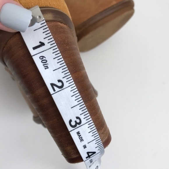 Aldo Carmel Leather Block Heel Ankle Booties Size 9 - Picture 13 of 13